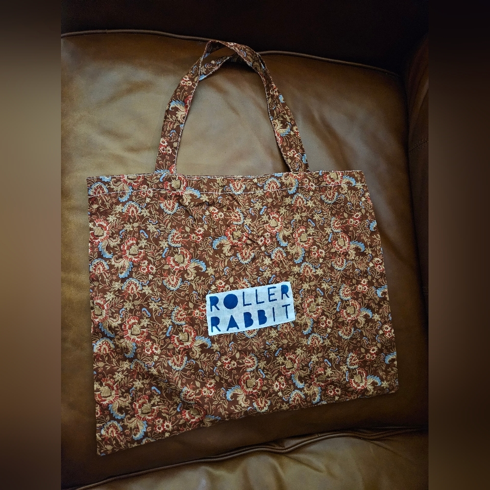 NWOT Roller Rabbit Floral Tote